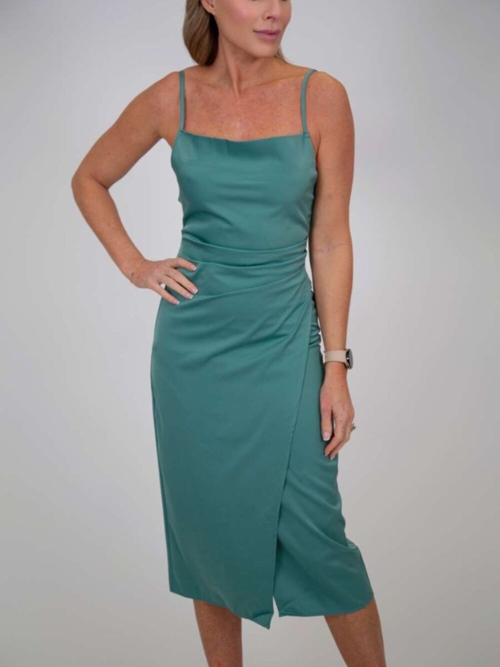 Cowl Neck Midi Dress